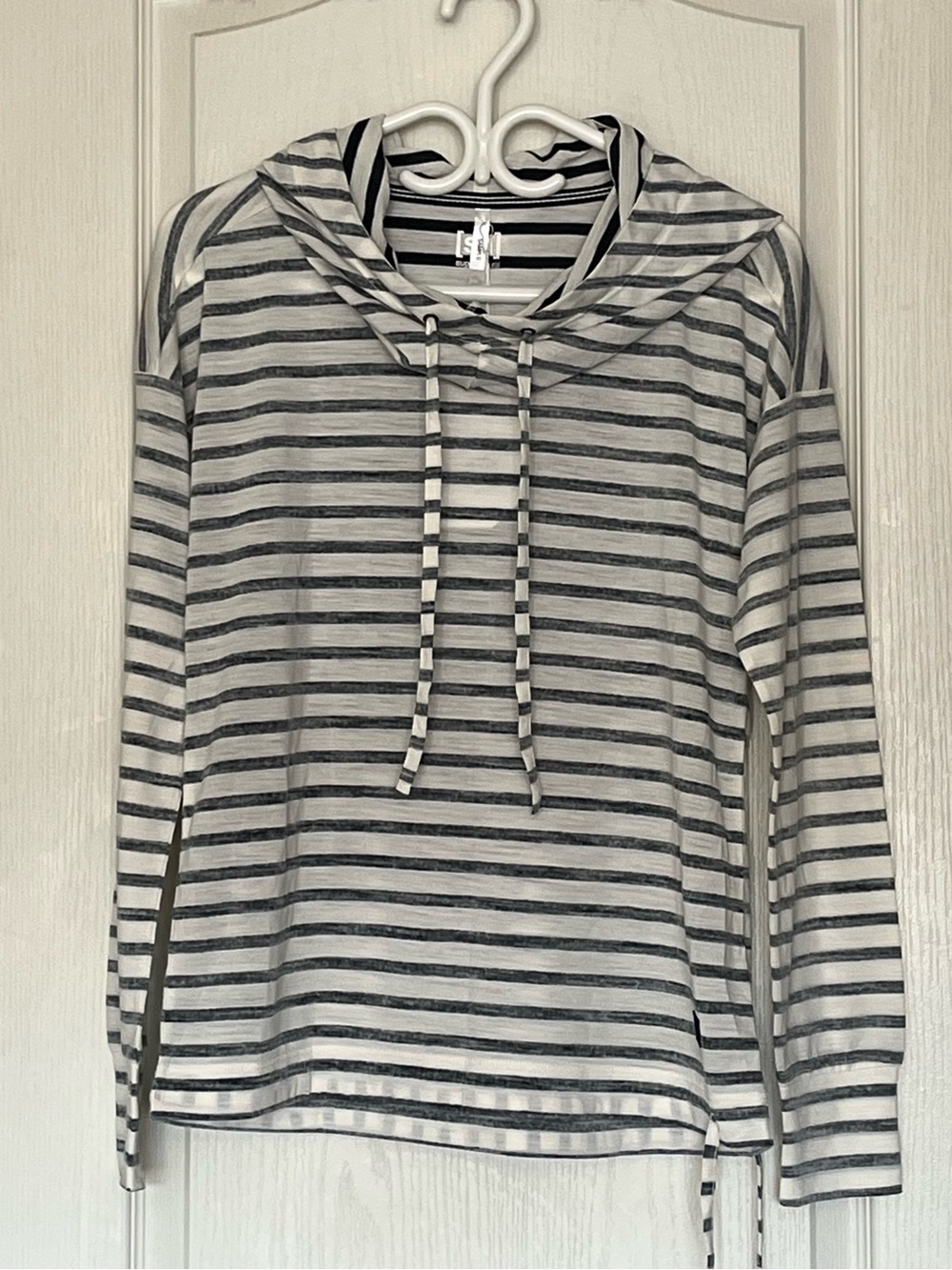 NWT [sn] super.natural Merino Wool Blend S Hoodie Striped Pullover